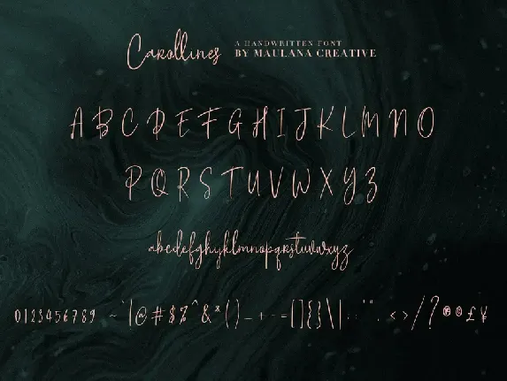 Carollines Script Font