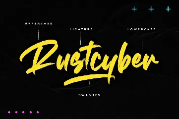 Rustcyber - Brush Font