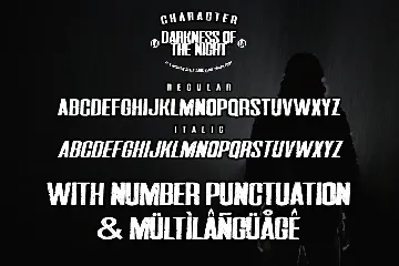 Darkness Of The Night font