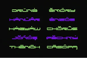 NCL Broesq - Cyberpunk Futuristic Tech Mecha Font