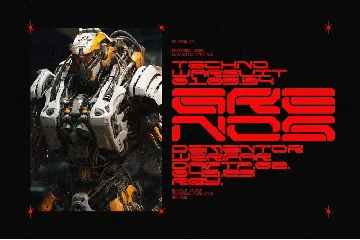 NCL Broesq - Cyberpunk Futuristic Tech Mecha Font