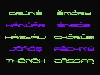 NCL Broesq - Cyberpunk Futuristic Tech Mecha Font