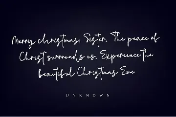 Christmas letter font