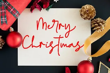 Christmas letter font