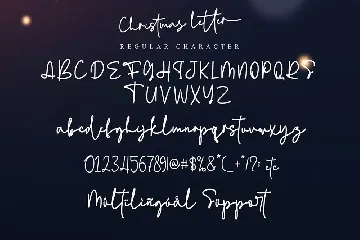 Christmas letter font