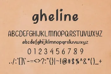 Gheline font