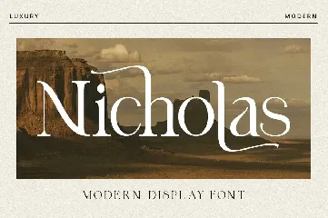 Nicholas - Display font