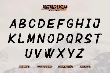 Bebrush â€“ Hand brushed Font