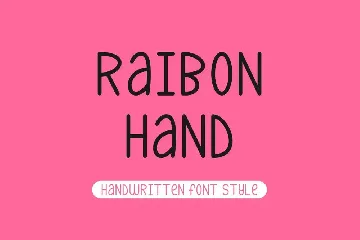 RaibonHand font