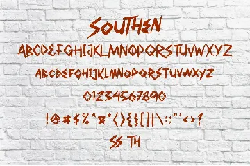 Southen | Strongbrush font