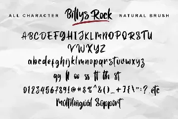 Billys Rock font