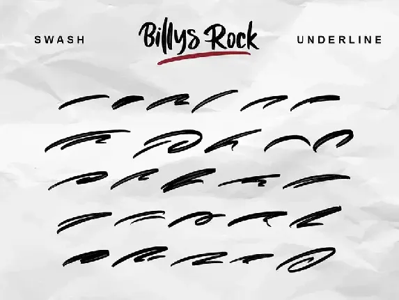 Billys Rock font