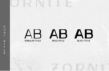 Zornite - Modern Sans Serif font