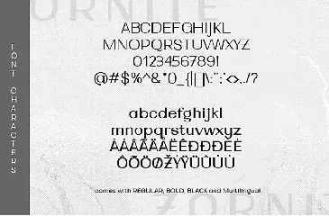 Zornite - Modern Sans Serif font