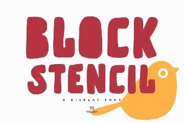 Block Stencil | A Display Font