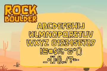 Rock Boulder - Gaming Font