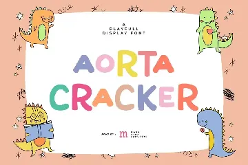 Aorta Cracker | A Playful Display Font