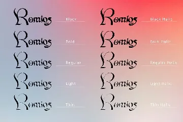 Romios font