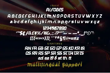 Alfobes typeface font