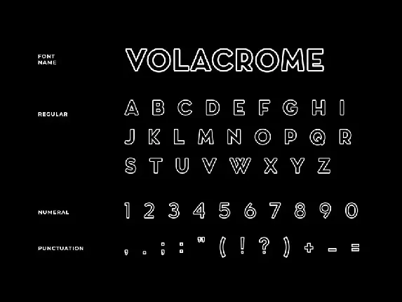 Volacrome Sans Serif Display Font