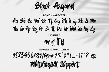 Black Asgard font