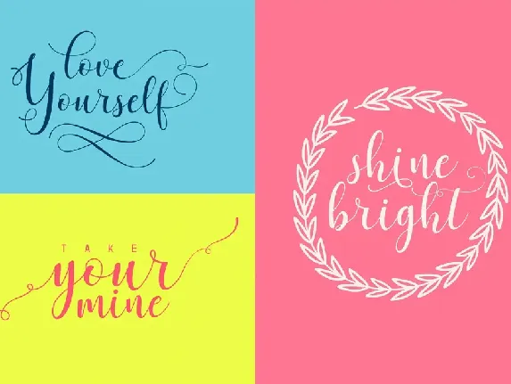 Asyiela Script Font Collection