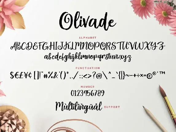 Olivade - Handwritten Script font