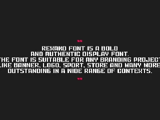 Rexako - Sport Font