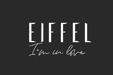 Eiffel in love font