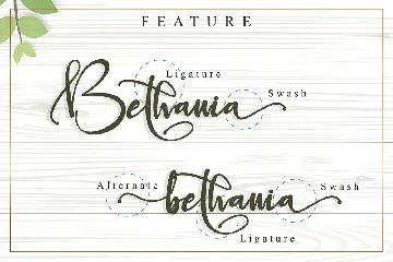 Bethania font