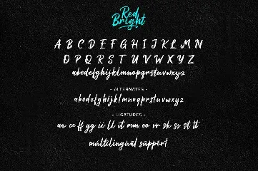 Red Bright - Brush Font