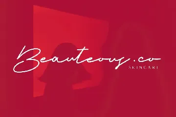 Red Bells Monoline Signature Script Font