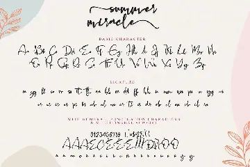 summer miracle font