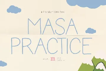 Masa Practice | A Handwritten Font