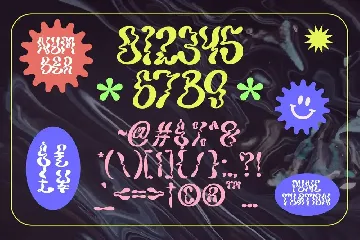 Nockwell - Psychedelic Liquid Font