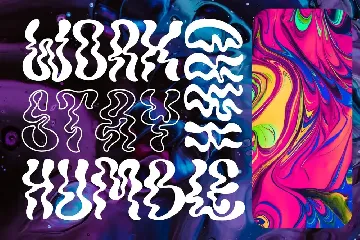 Nockwell - Psychedelic Liquid Font