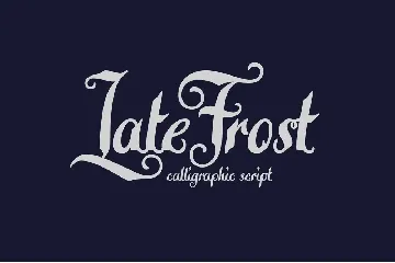 Late Frost font