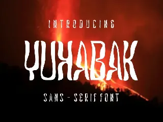 Yuhabak Font