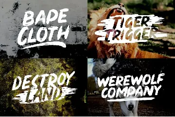 Dirty Brush font