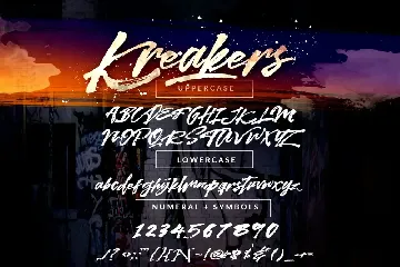 Kreakers Street Wild Brush + Extras font