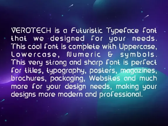 Verotech Modern Font