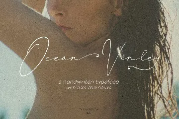 Ocean Vinley Signature font