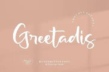 Greetadis Handwritten Font