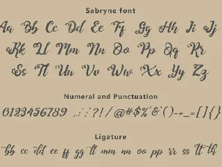 Sabryne font