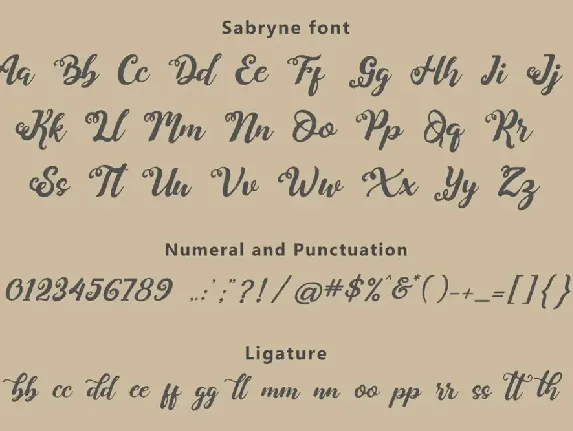 Sabryne font