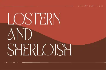 Stylish Modern Display Serif Font