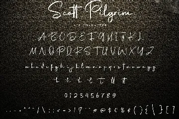 Scott Pilgrim | Handdraw Signature Font