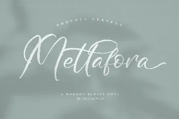 Mettafora Modern Script Font