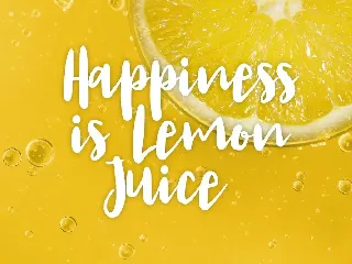 Lemon Juice Script Font