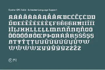 Oyster CPC Solid font